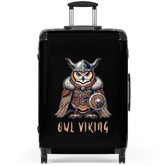 Owl Viking - The Winged Warrior Suitcases