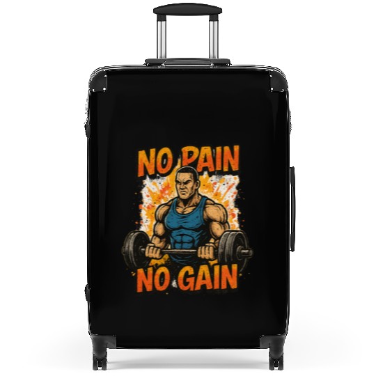 No Pain No Gain – Graffiti Gym Power Suitcases