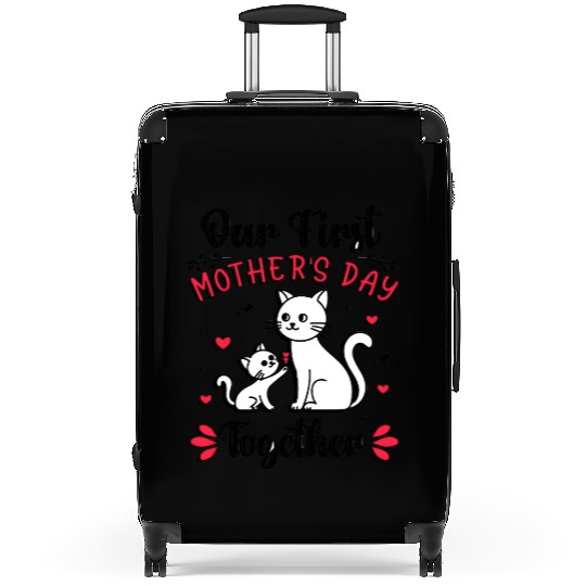 Our First Mother’s Day Cat SVG – Cute Mom & Kitten Suitcases