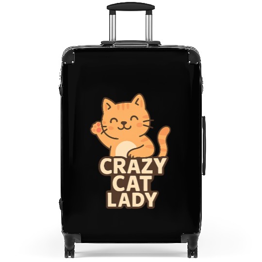 Crazy Cat Lady – Cute Cat Lover Design Suitcases