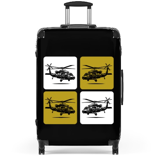 Army Helicopter - Military Fighting Helicopter Suitcases