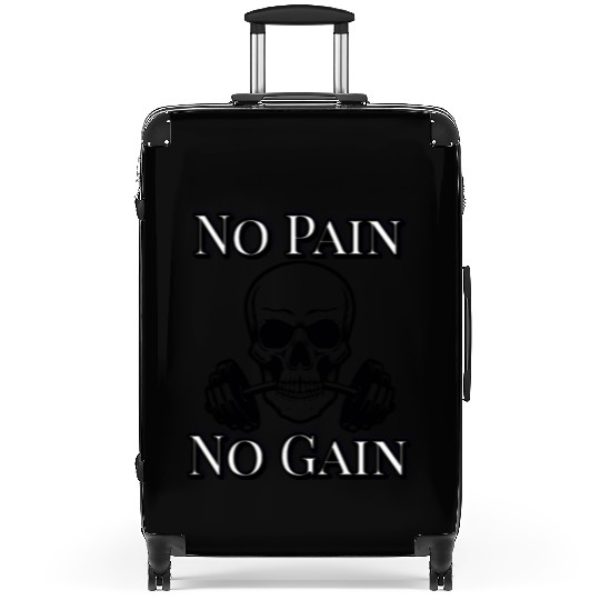 No Pain No Gain Skeleton Workout – Hardcore Gym Mo Suitcases