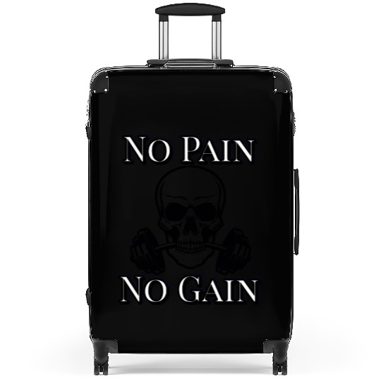 No Pain No Gain Skeleton Workout – Hardcore Gym Mo Suitcases