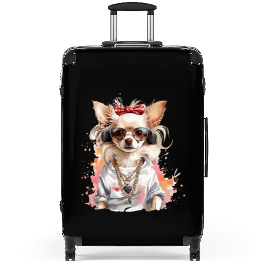 Bling Chihuahua Suitcases