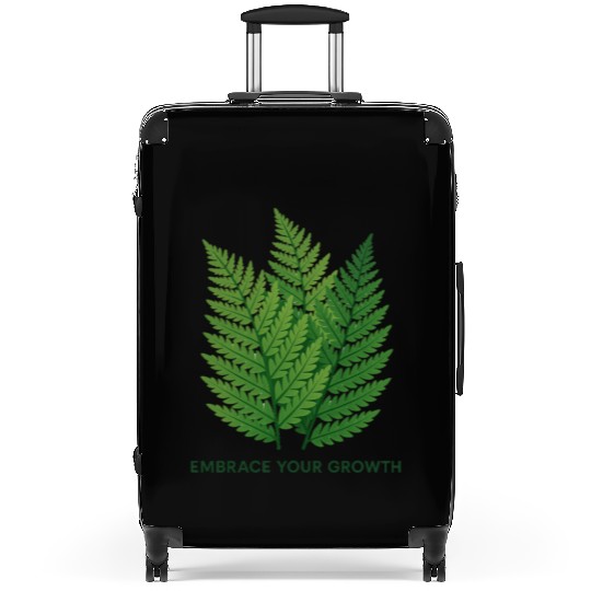 Embrace Your Growth | Fern Design Suitcases