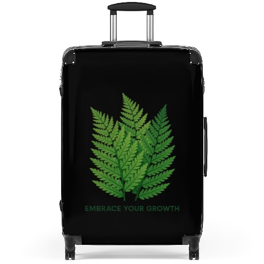 Embrace Your Growth | Fern Design Suitcases