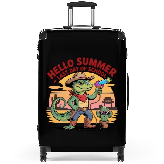 Hello Summer Western Holiday School Out for Summer Suitcases
