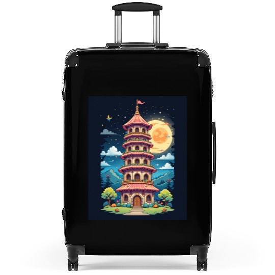 Twilight Temple Glow Suitcases