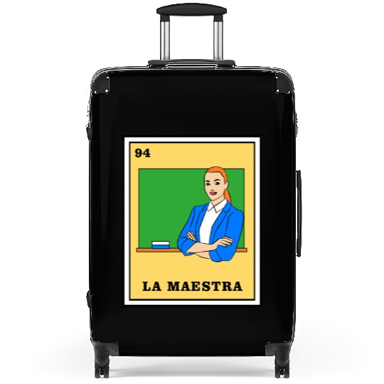 Mexican Lottery La Maestra Suitcases
