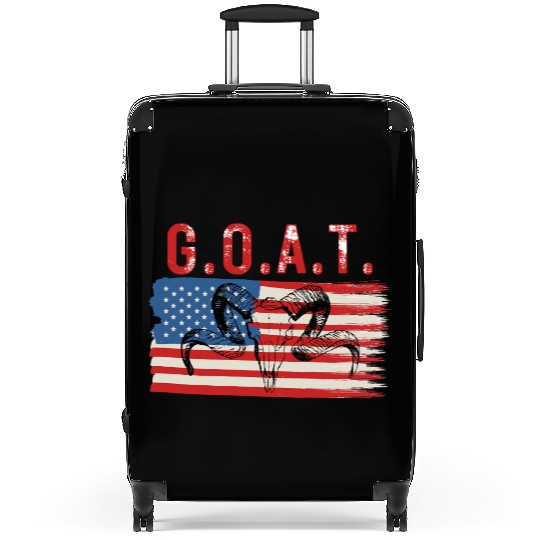 american flag Suitcases