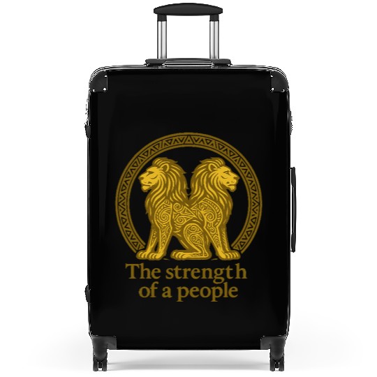 Royal Lions of Bamoun Suitcases