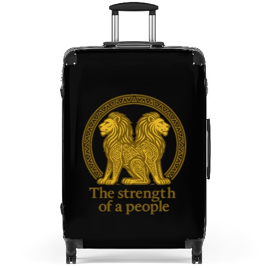 Royal Lions of Bamoun Suitcases