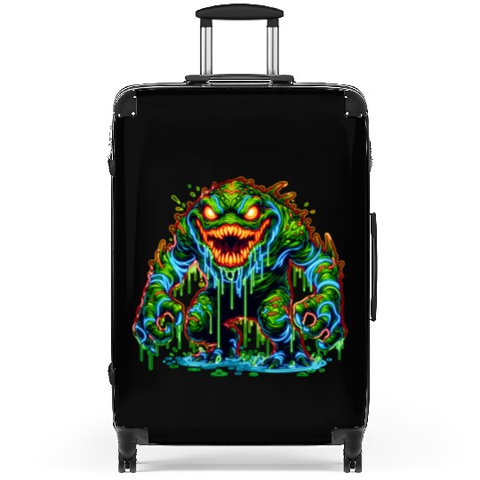 Neon Swamp Beast – Toxic Terror Suitcases