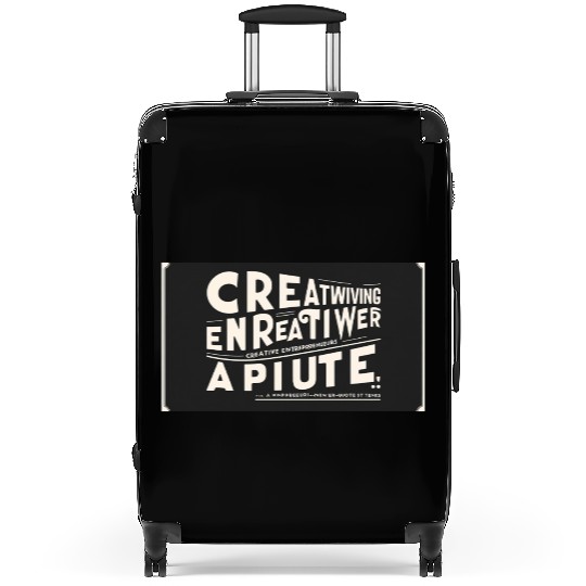 “Hustle Mode – Bold Typography Suitcases” 2.