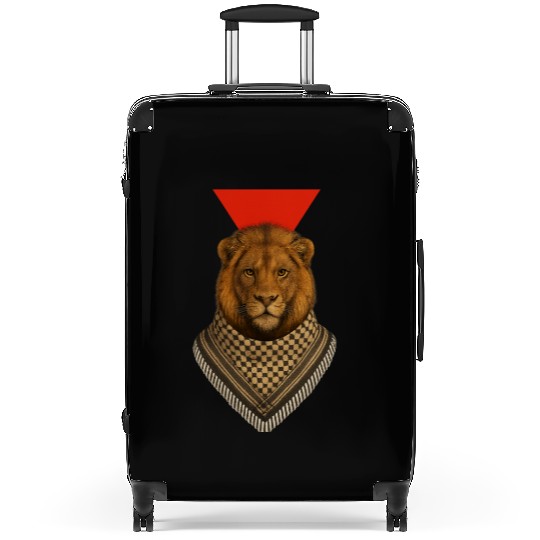 lion in human form Suitcases