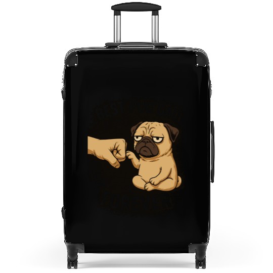 BEST PUG DAD FOREVER Suitcases