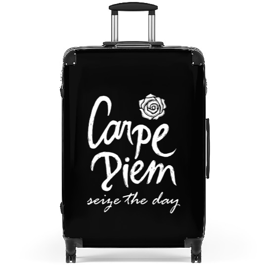 Carpe Diem Seize the Day Oversized Suitcases