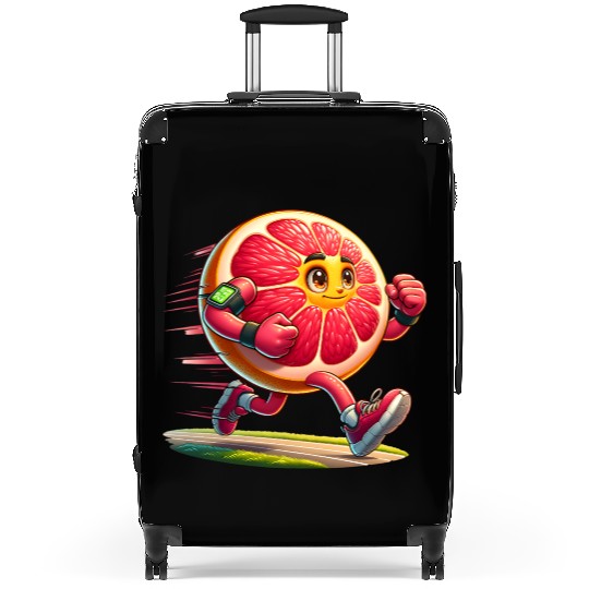 Running Grapefruit Power – Sporty Citrus in Motion Suitcases