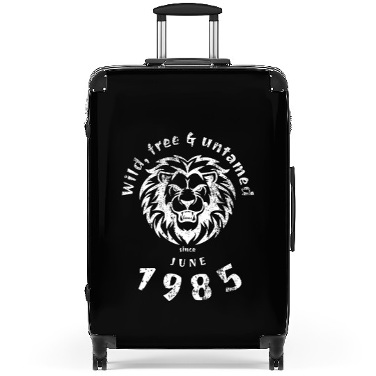 40th birthday Wild, free & untamed since 06/1985 Suitcases