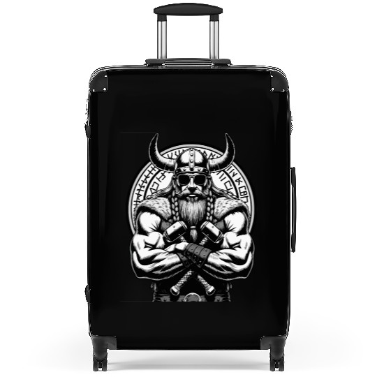 Viking Warrior Man Odin Thor Norman Walhalla Suitcases