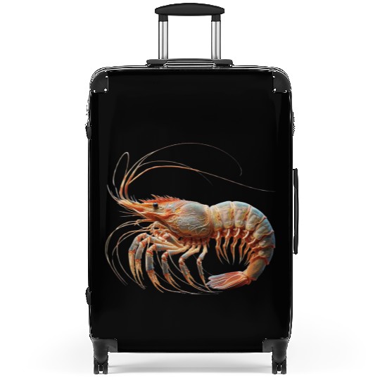 Ocean Elegance : The Grace of a Shrimp Suitcases