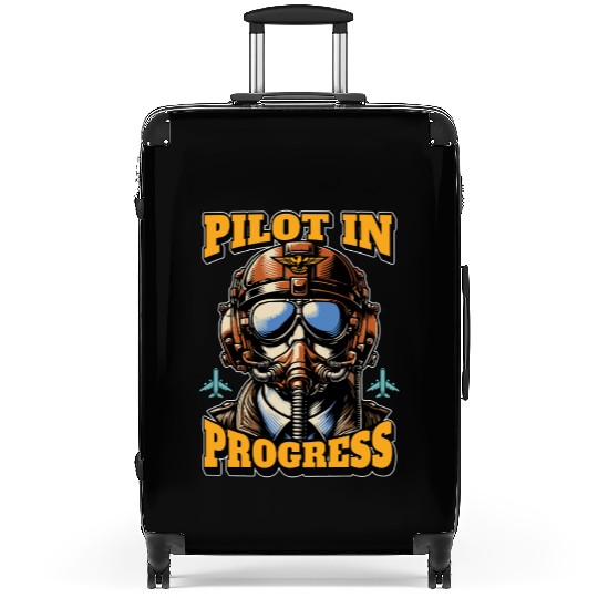 Flight Instructor Pilot In Progress Flight Trainer Suitcases