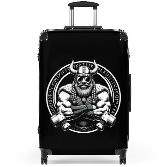 Viking Warrior Man Odin Thor Norman Walhalla Suitcases