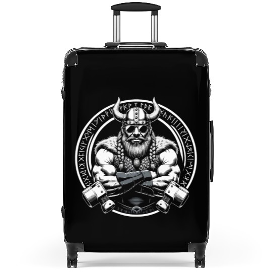 Viking Warrior Man Odin Thor Norman Walhalla Suitcases