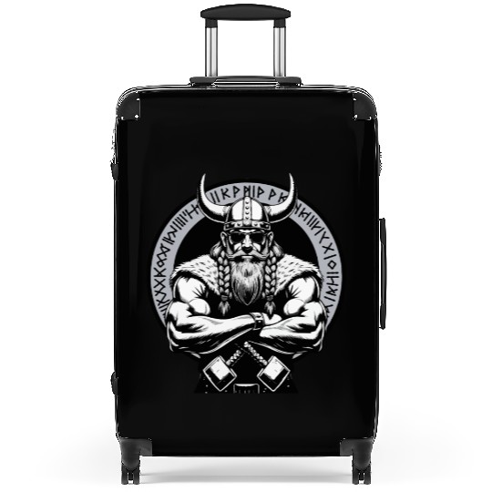 Viking Warrior Man Odin Thor Norman Walhalla Suitcases