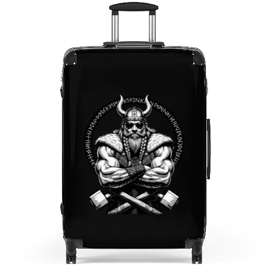 Viking Warrior Man Odin Thor Norman Walhalla Suitcases