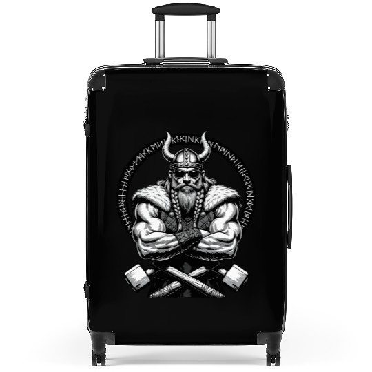 Viking Warrior Man Odin Thor Norman Walhalla Suitcases