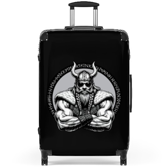 Viking Warrior Man Odin Thor Norman Walhalla Suitcases