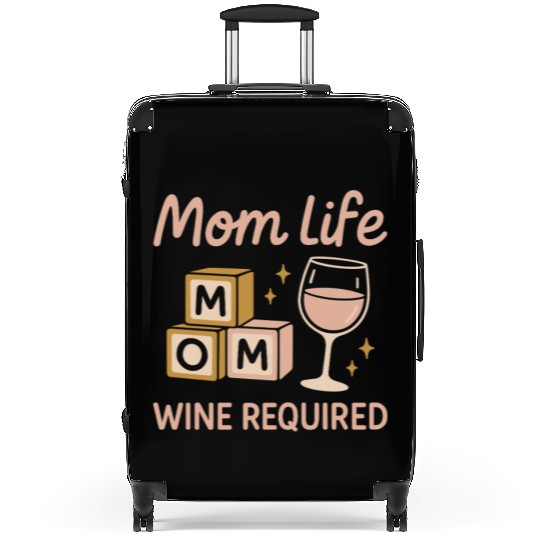 Single Mom Life Chaos Coordinator Wine Coffee Suitcases