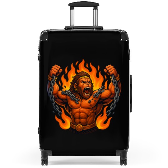 Chain-Breaking Warrior – Symbol of Strength Suitcases