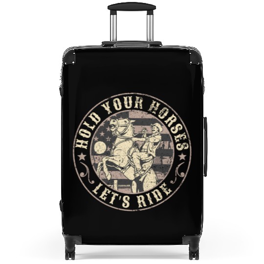 Hold Your Horses, Let's Ride – Retro Cowboy Suitcases