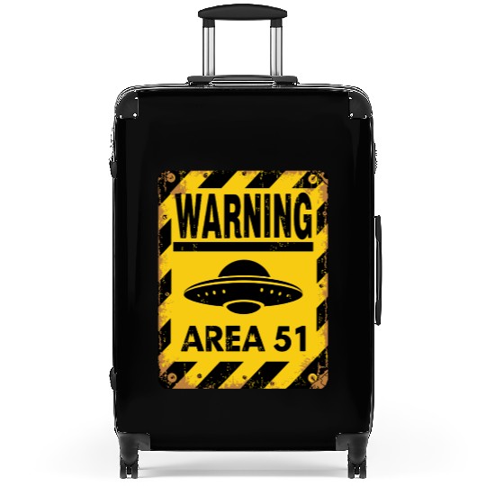 Area 51 UFO Warning - Enter at your own risk Suitcases