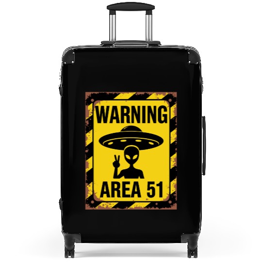 Area 51 UFO Warning - Enter at your own risk Suitcases