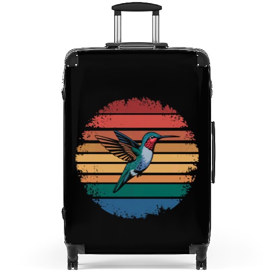 Retro Vintage Hummingbird Lover Nature Gifts Suitcases