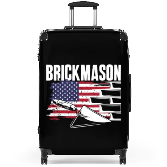 Bricklayer Brickmason American Pride Suitcases