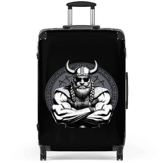 Viking Warrior Man Odin Thor Norman Walhalla Suitcases