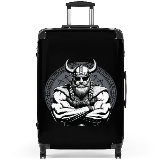 Viking Warrior Man Odin Thor Norman Walhalla Suitcases