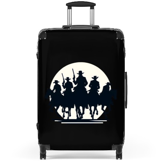Western Sunset Horseback Ride Suitcases