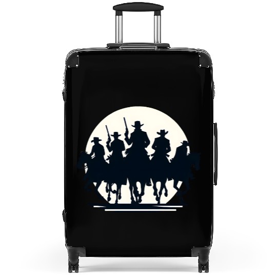 Western Sunset Horseback Ride Suitcases