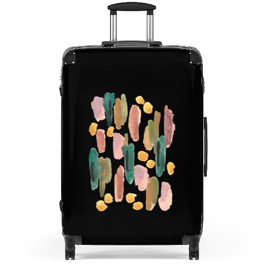 Abstract pastel watercolour painting pattern Suitcases