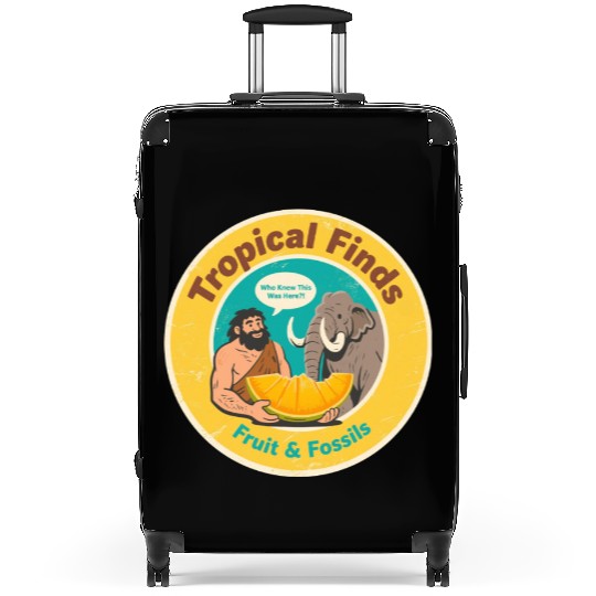 Caveman Mammoth Retro Ancient Fruit Discovery Suitcases