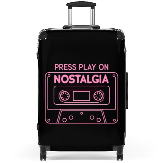 Press Play Nostalgia Cassette 80s 90s Suitcases
