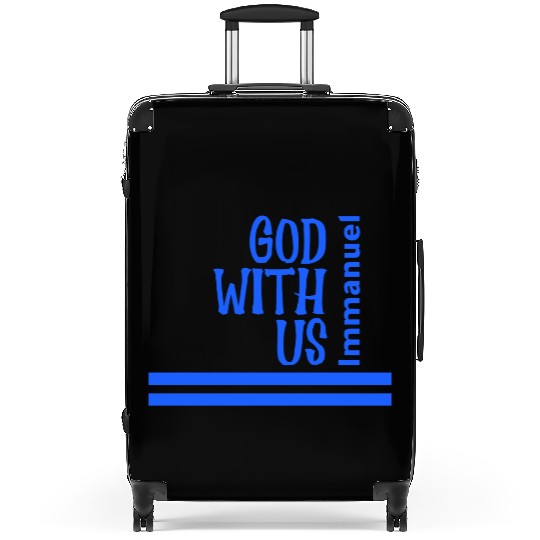 God with us Suitcases