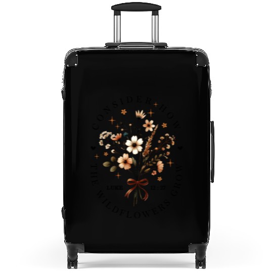 Consider The Wildflowers Suitcases