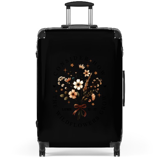 Consider The Wildflowers Suitcases