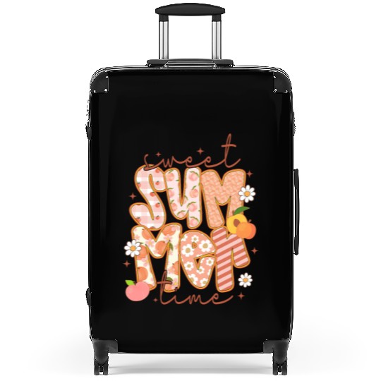 Sweet Summer Time Preppy Peach Suitcases